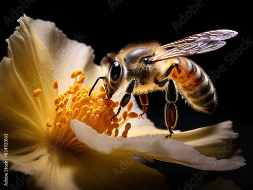 a bee on a flower