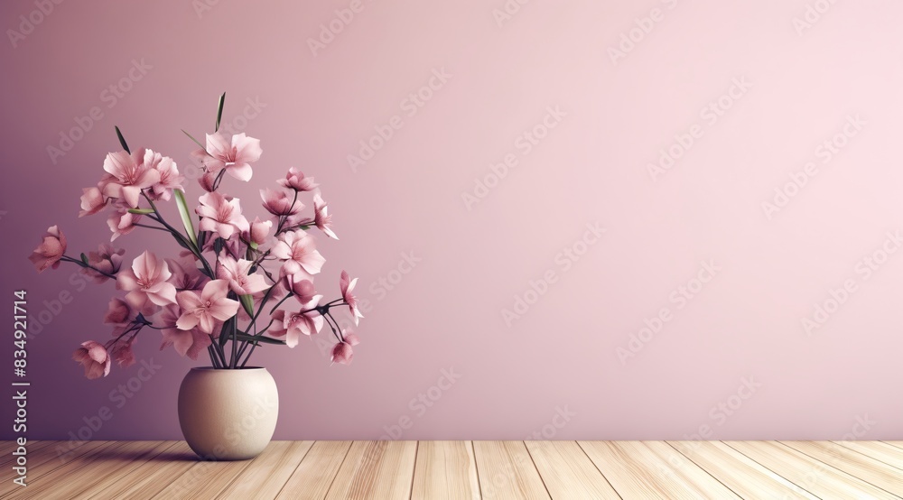 a vase with flowers on a wooden surface a vase with flowers on a wooden surface