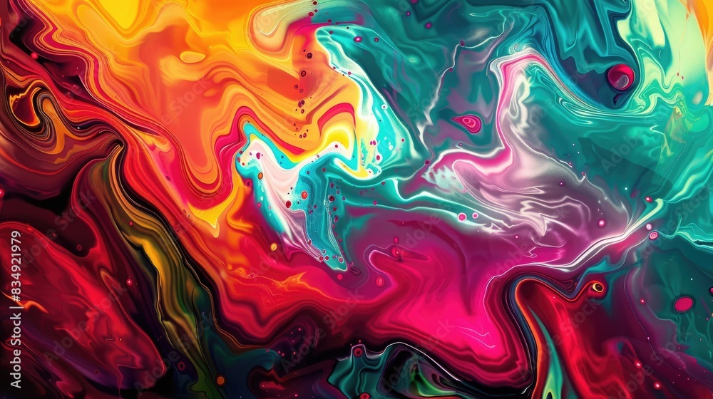 Vibrant digital artwork with an abstract theme Vibrant digital artwork with an abstract theme