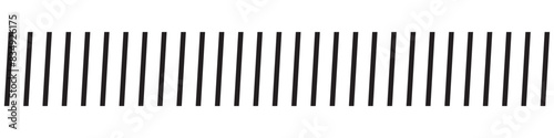 Tilt strip geometric abstract border. Slash divider. 11:11 photo