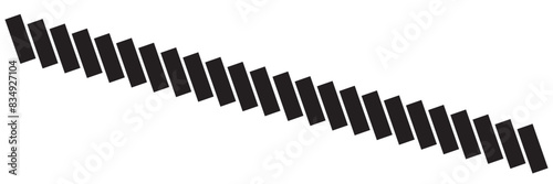 Diagonal parallel lines divider strip. Slash line. Border with diagonal lines. Diagonal parallel lines slash divider tilt strip. 11:11