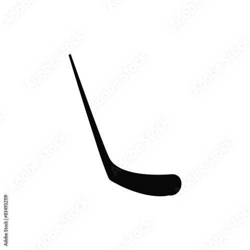 hockey puck on white silhouette, illustration, eps vecrtor