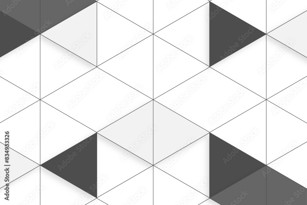 Vector geometric seamless technology gray and white triangle background. White and gray background. Geometric style. Vector geometric seamless technology gray and white triangle background. White and gray background. Geometric style.