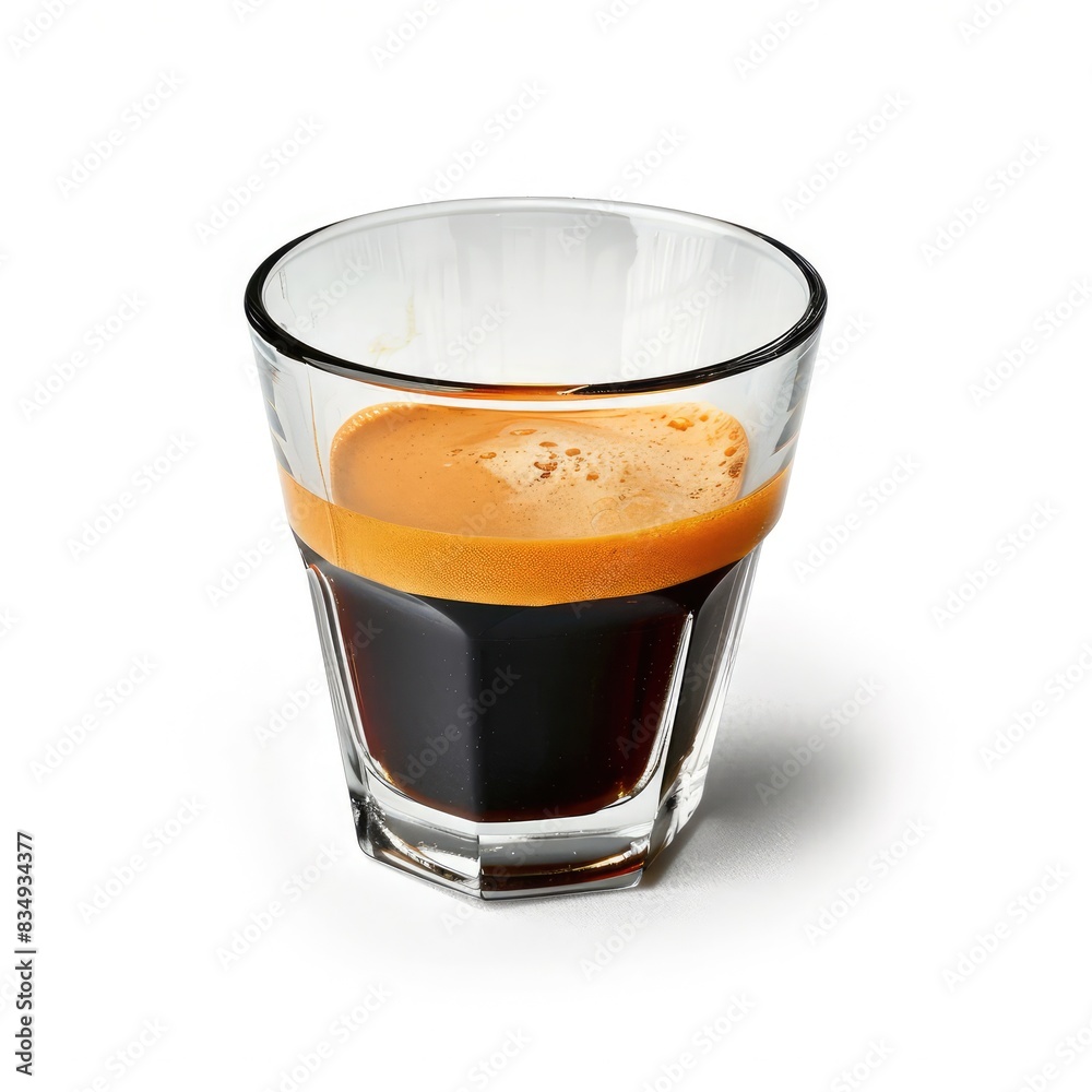 Espresso Shot in Glass, Freshly Brewed Coffee, Black Coffee Background, Minimalist Coffee Art, Modern Coffee Beverage Image Espresso Shot in Glass, Freshly Brewed Coffee, Black Coffee Background, Minimalist Coffee Art, Modern Coffee Beverage Image