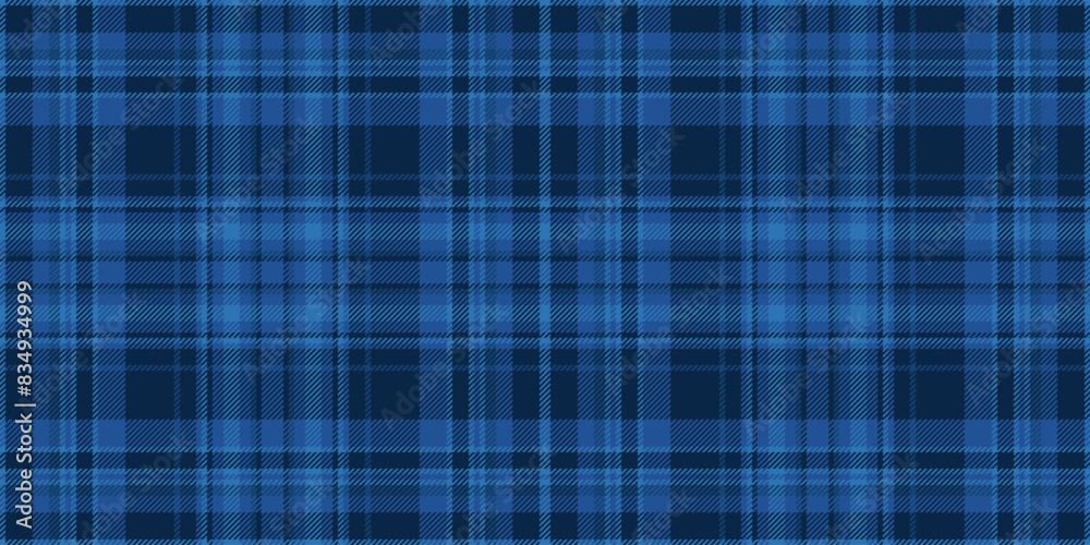 Multi texture textile fabric, primary seamless vector check. Direct plaid tartan background pattern in blue and dark colors. Multi texture textile fabric, primary seamless vector check. Direct plaid tartan background pattern in blue and dark colors.