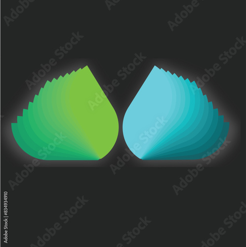 logo design, blend logo, light logo, abstract design, abstract art