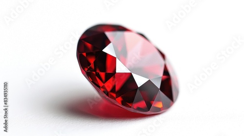 A deep red sapphire represents spirituality. photo