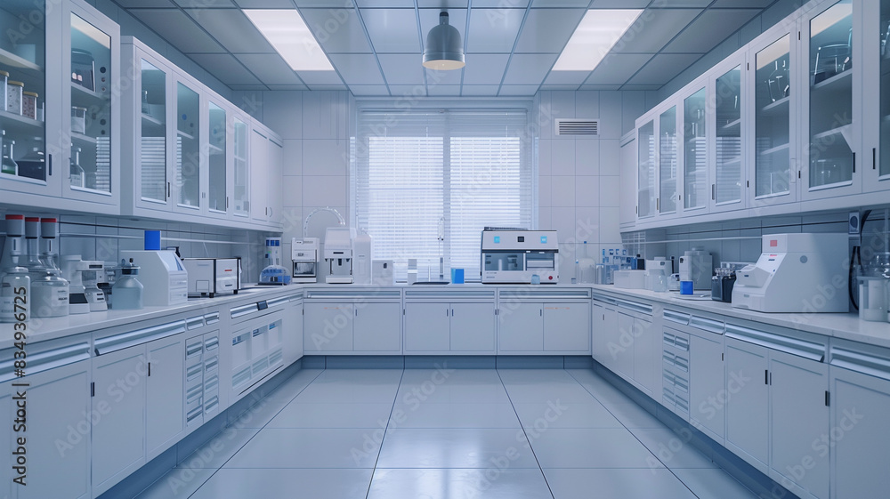Pristine Modern Laboratory with Advanced Equipment Pristine Modern Laboratory with Advanced Equipment