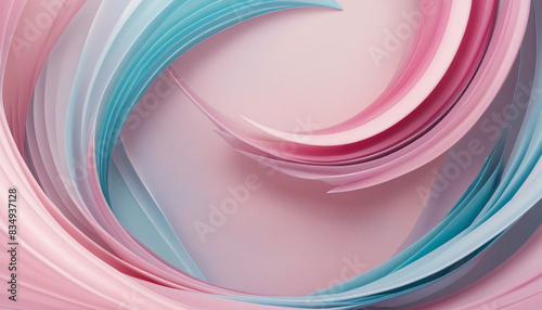 Abstract luxury pink and light blue wave gradient line art representing modern beauty in business illustration