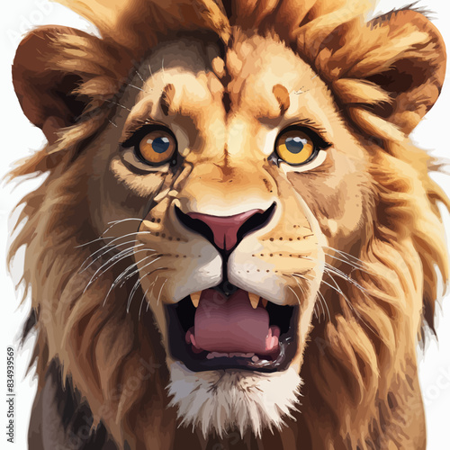 Lion Cartoon Design very Cool