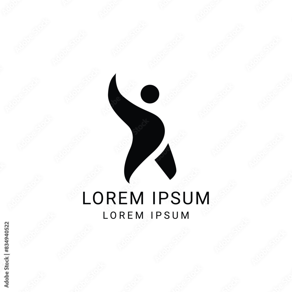 Man surrendering with hand raised in air Logo, man raising hand Logo, Man icon, Champion, win, Leader, winner Logo Design Vector, Human Power. Man surrendering with hand raised in air Logo, man raising hand Logo, Man icon, Champion, win, Leader, winner Logo Design Vector, Human Power.