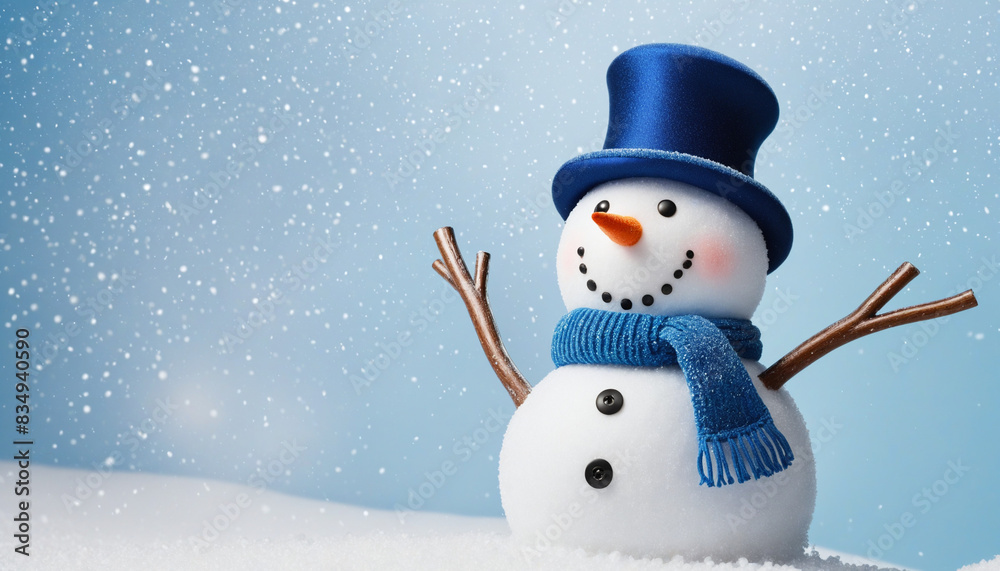 Frosty Fun in a Blue Winter Wonderland