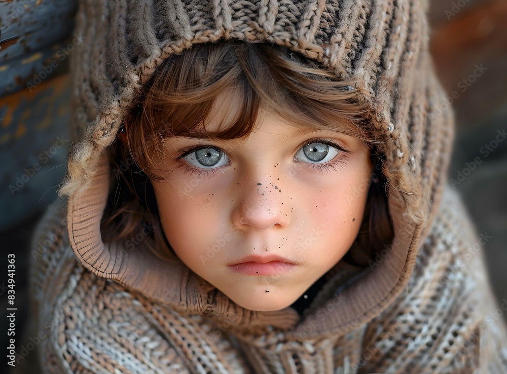 portrait of a child with freckles and blue eyes portrait of a child with freckles and blue eyes