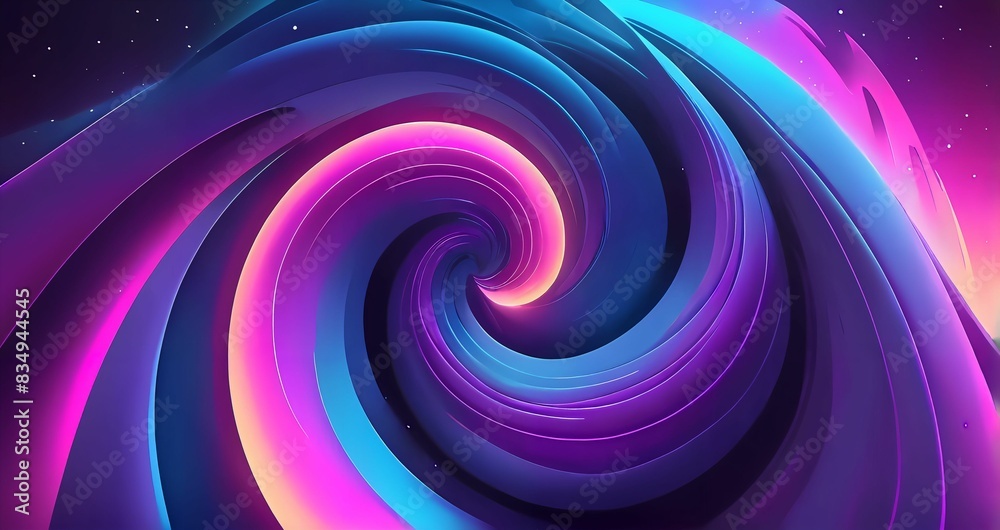 Obraz premium Gradient Wallpaper Illustration 3D Abstract
