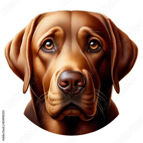 Wallpaper Mural Labrador retriever isolated dog face Torontodigital.ca