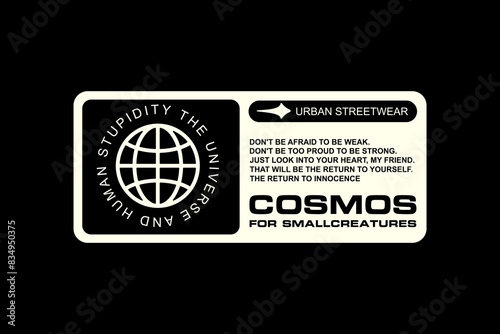 Creative streetwear concept vector graphic design
