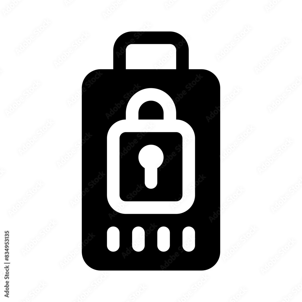 luggage glyph icon luggage glyph icon