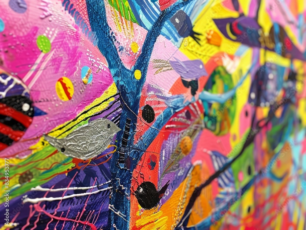 The image is an abstract painting The image is an abstract painting