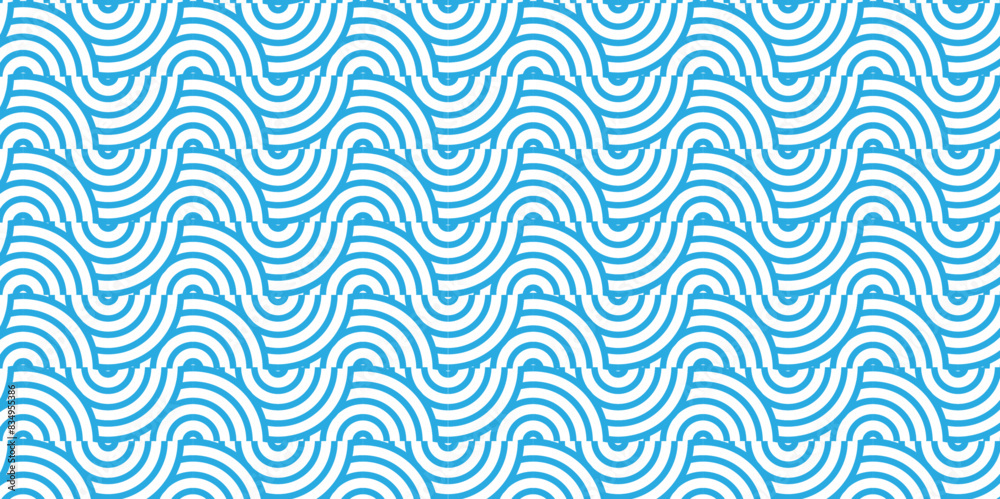 Overlapping Pattern Minimal diamond geometric waves spiral and abstract circle wave line. blue color seamless tile stripe geometric create retro square line backdrop pattern background. Overlapping Pattern Minimal diamond geometric waves spiral and abstract circle wave line. blue color seamless tile stripe geometric create retro square line backdrop pattern background.
