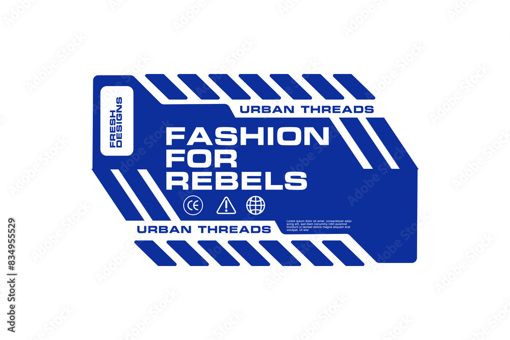Obraz premium Modern Urban Streetwear Graphic Tee Designs template