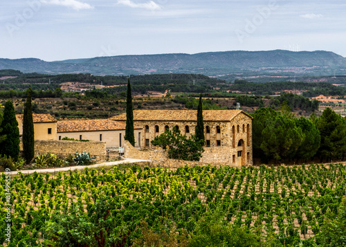 A Winery next to a Monestary in Poblet, Catalonia, Spain photo