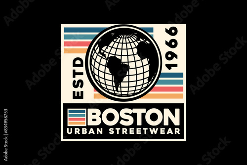 Creative streetwear surf club paradise concept vector graphic tee design	