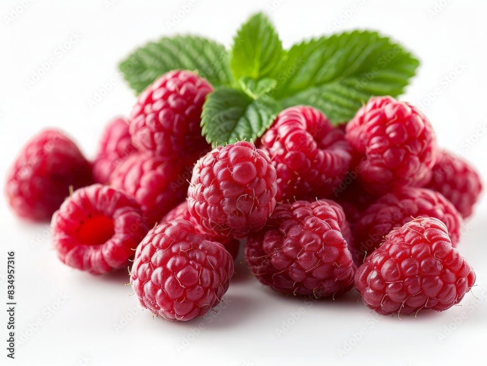 Raspberry on white background. ai generated
Raspberry on white background. ai generated