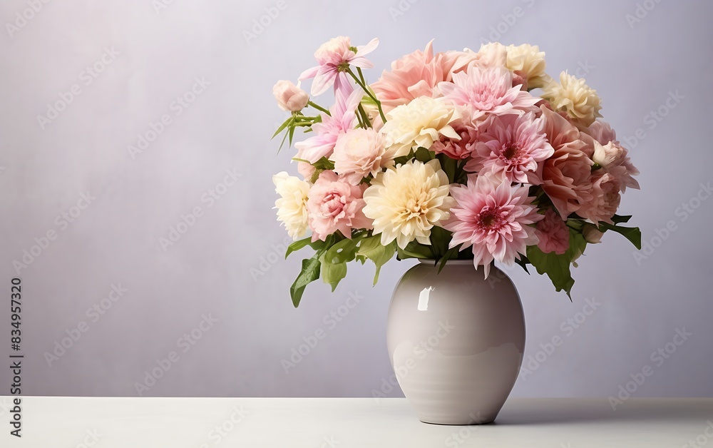 custom made wallpaper toronto digitalA vase with flowers on a background