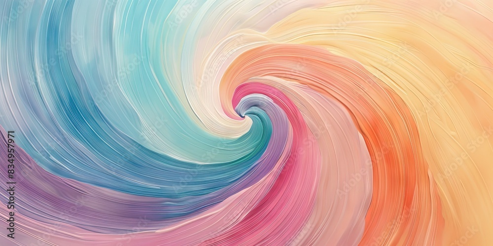 pastel paint swirl