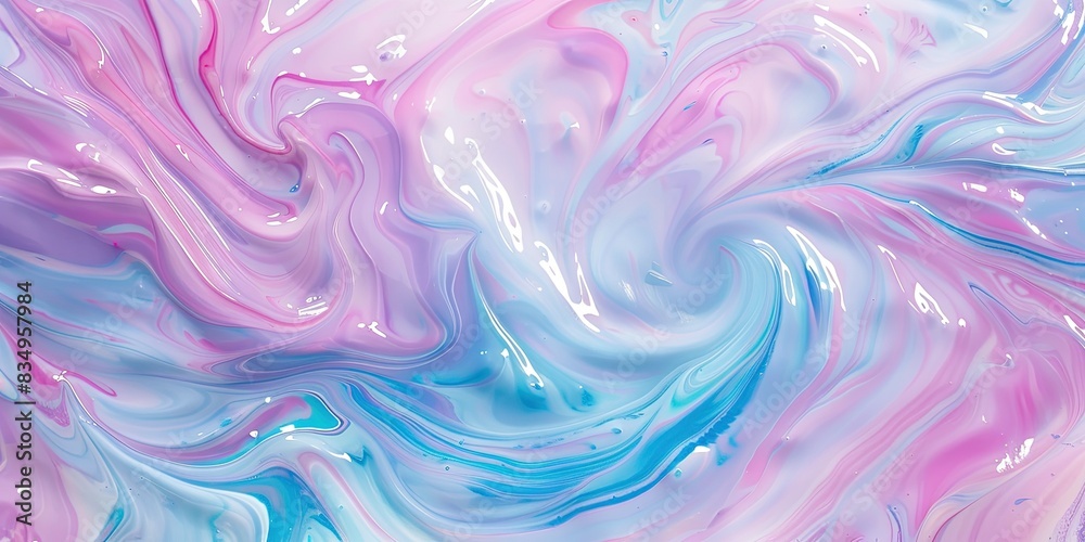 Obraz premium pastel paint swirl