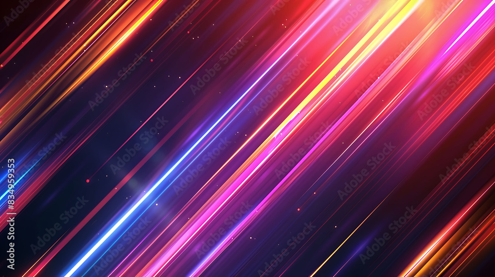 Vibrant Diagonal Light Streaks with Color Spectrum on Dark Background Vibrant Diagonal Light Streaks with Color Spectrum on Dark Background