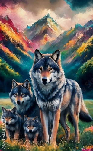 wolf in the forest