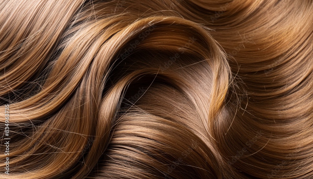 Naklejka premium brown reflective hair texture