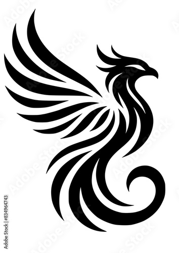 Phoenix SVG, Flaming Phoenix SVG, Fire SVG, Bird SVG, Cinder SVG, Animal SVG, Phoenix Tattoo, Phoenix Silhouette, Vector, Clipart, Cut file for Cricut SVG, JPG, PNG
