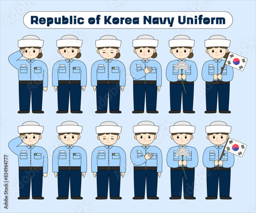 대한민국 호국보훈의 달 벡터 일러스트 템플릿 (현충일, 국군의 날, 625 전쟁, 연평해전, 육군, 해군, 공군, 한국 군인, 군복, 모자, 장교, 여군, 무궁화, 태극기, 현충원, 전쟁기념관, 국가유공자, 보훈가족)