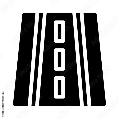 motorway glyph icon