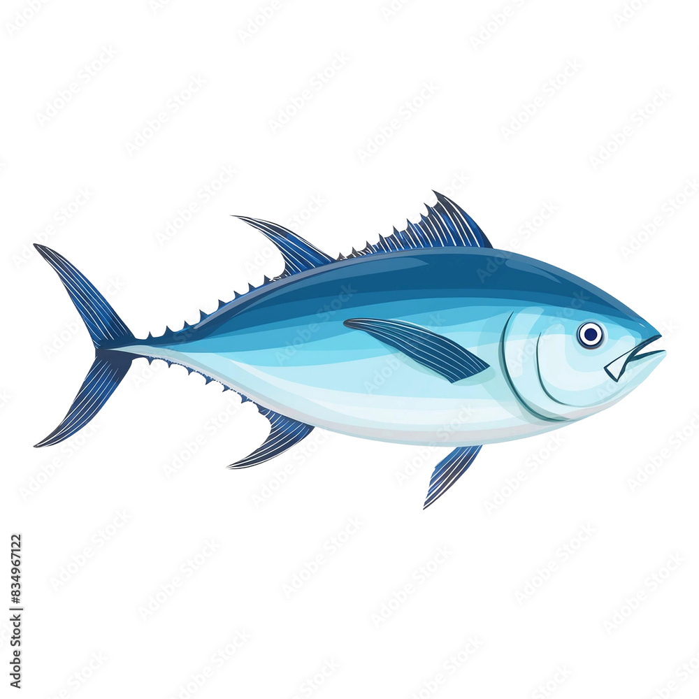Tuna Fish PNG, Tuna Fish Clip Art, Colorful tuna isolated on a white background, Cute stock illustration, Watercolor hand drawn, Ocean PNG, Beach PNG, Sea PNG, Hawaii PNG, Fish PNG, Shark PNG