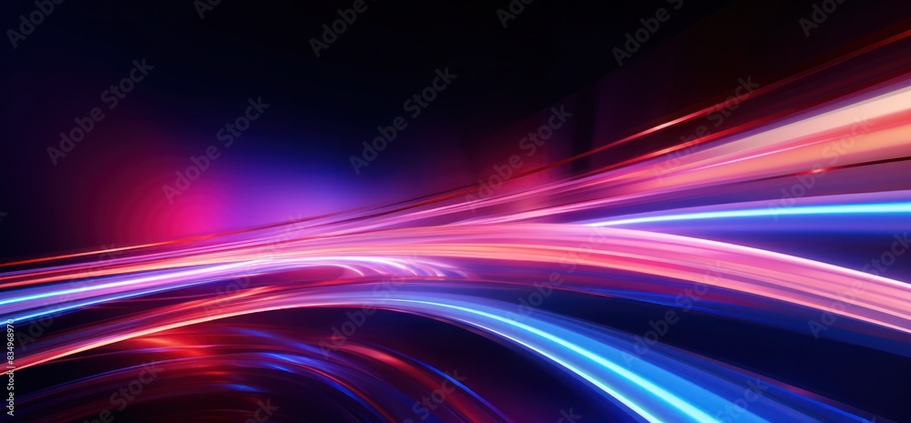 neon multicolored rays in a dark background neon multicolored rays in a dark background