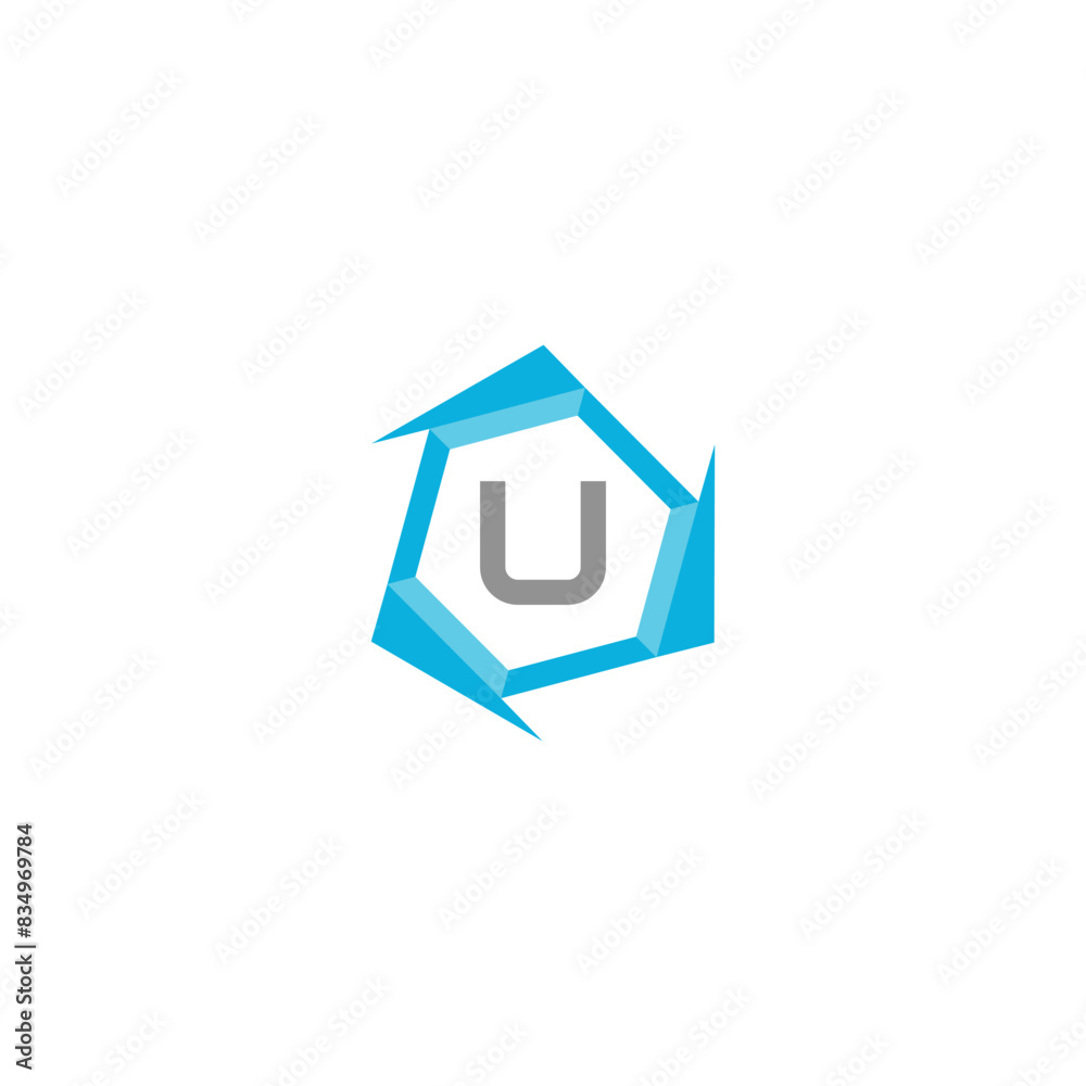 Letter U professional logo icon for tech business Letter U professional logo icon for tech business