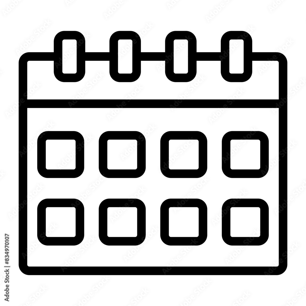 Calender Vector Line Icon design Calender Vector Line Icon design