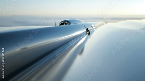 Artistic view of a gliderâ€™s smooth mechanism, showcasing the engineering that allows for a soothing glide --ar 16:9 Job ID: 30786620-f66f-4cb5-8a28-7125f8f8273c photo