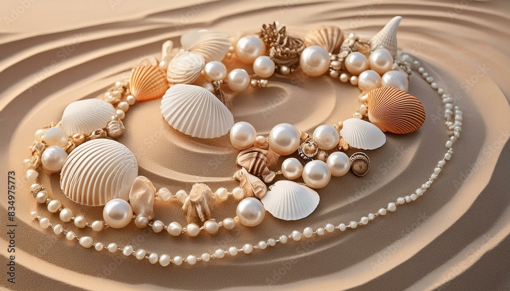 shells and pearl shells and pearl
