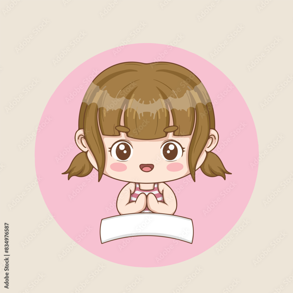 artwork illustrator and T shirt design cute girl character artwork illustrator and T shirt design cute girl character