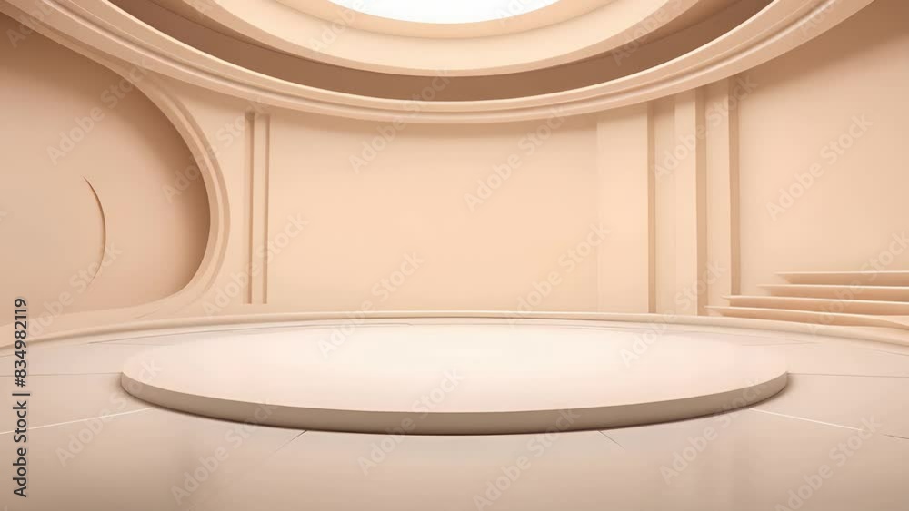 podium Futuristic showcase with platform for product displaying. Empty modern stage display. Seamless looping motion design. Video animation Ultra HD 4K 3840x2160
podium Futuristic showcase with platform for product displaying. Empty modern stage display. Seamless looping motion design. Video animation Ultra HD 4K 3840x2160