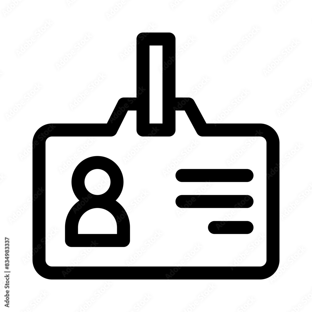 id card line icon id card line icon