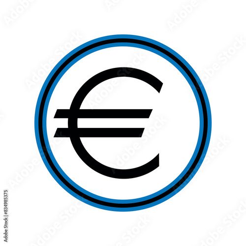 European currency sign, monetary symbol of Europe