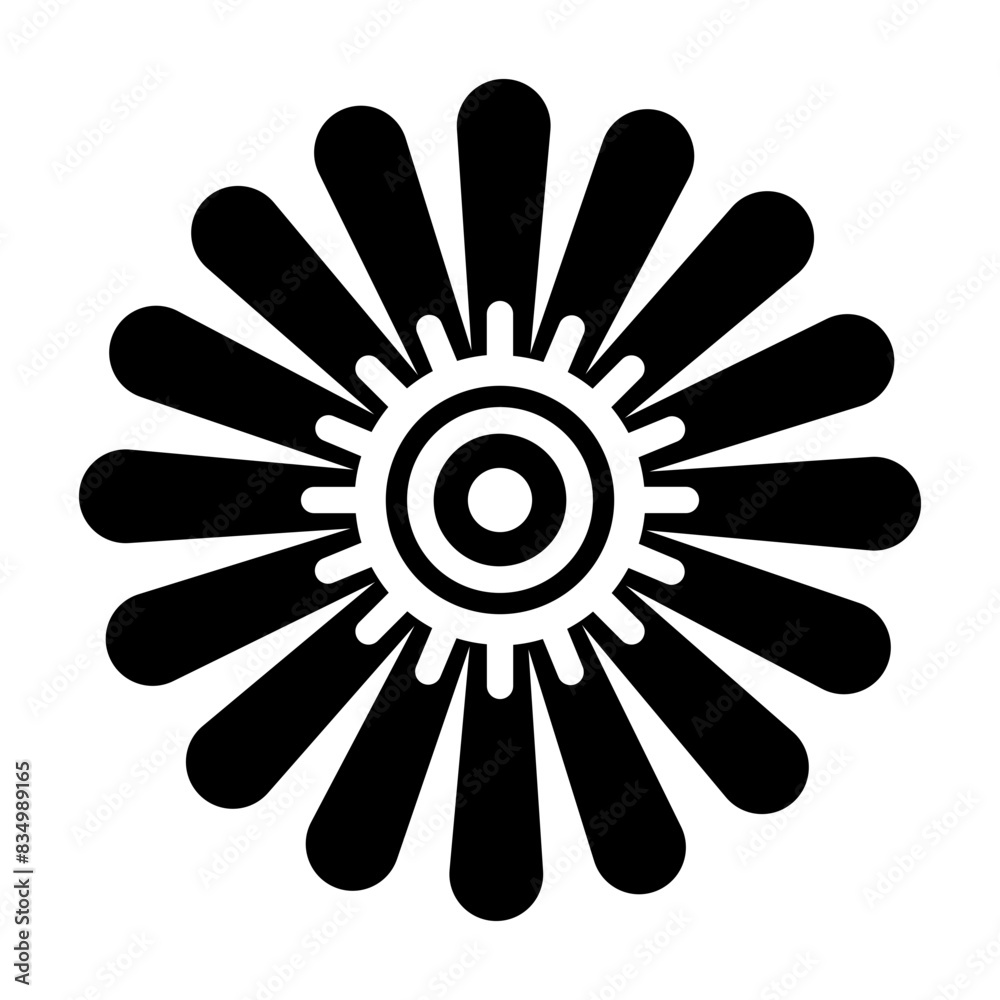 Beautifully designed solid icon of daisy flower Beautifully designed solid icon of daisy flower