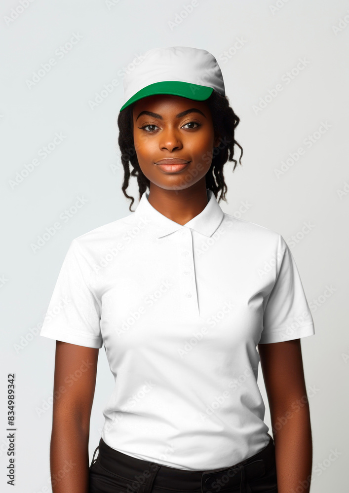 PNG women's polo shirt mockup, transparent design PNG women's polo shirt mockup, transparent design