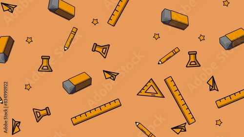 Stationery motion doodles animation