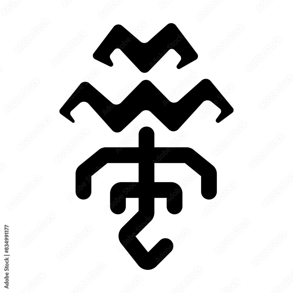 Customizable glyph icon of a scorpion tattoo Customizable glyph icon of a scorpion tattoo